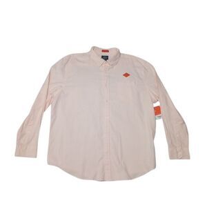 St John's Bay‎ Men's 2XL Shirt NWT Solid Pink Supersoft Comfort Flex
